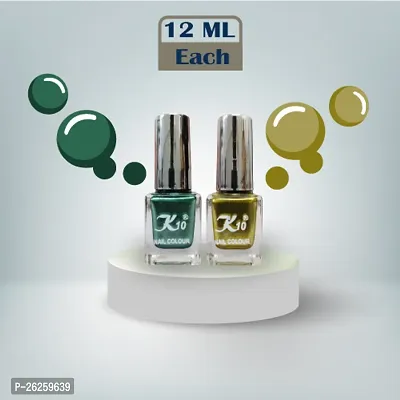 Metallic Finish Green Lemon  Nail polish combo-thumb4