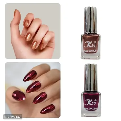 Metallic Finish Cofee Maroon  Nail polish combo