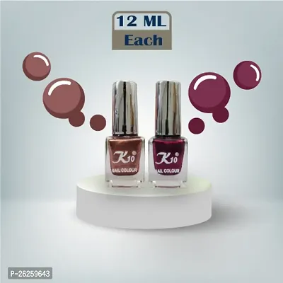 Metallic Finish Cofee Maroon  Nail polish combo-thumb4