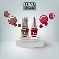 Metallic Finish Cofee Red  Nail polish combo-thumb3