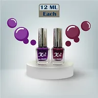 Metallic Finish Purple Maroon  Nail polish combo-thumb3