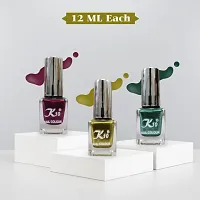 High quality Metallic-Lemon-Maroon-Gren Nail Paint Combo-thumb1