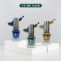 High quality Metallic-Green-Blue-Gold Nail Paint Combo-thumb1