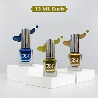 High quality Metallic-Lemon-Blue-Golden Nail Paint Combo-thumb1