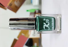 High quality Metallic-Green-Silver-Pink Nail Paint Combo-thumb4