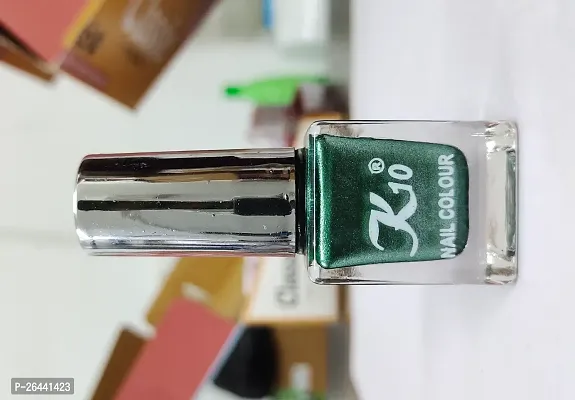 High quality Metallic-Green-Silver-Pink Nail Paint Combo-thumb5