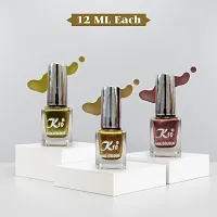 High quality Metallic-Gold-lemon-Coffee Nail Paint Combo-thumb1