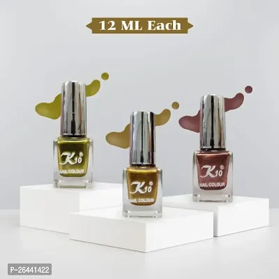 High quality Metallic-Gold-lemon-Coffee Nail Paint Combo-thumb2