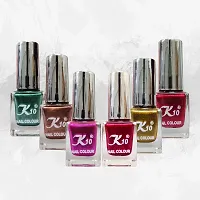 High shine Nail Polish Nail Metallic Finish Multi color Combo set Pink-Golden-Red-Green-Coffee-Darkred-thumb4