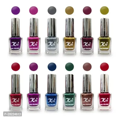 HD Colors High-Shine Long Lasting Nail polish 12 ml (Pack of 12)-thumb0
