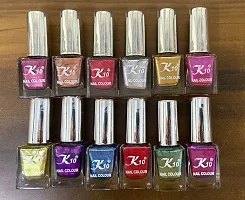 HD Colors High-Shine Long Lasting Nail polish 12 ml (Pack of 12)-thumb2