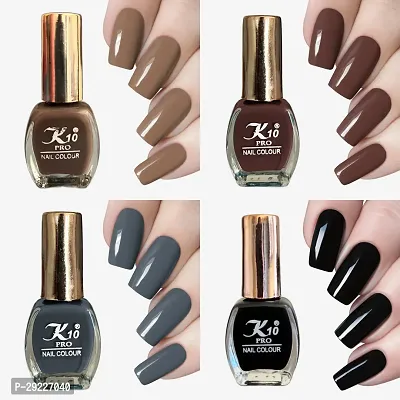 K10 Pro Quick Dry Long Lasting Nail Paint Pack of 4