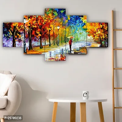 Set of Five Framed Wall Painting for Home Decoration-thumb4