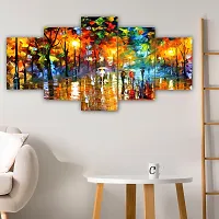 Set of Five Framed Wall Painting for Home Decoration-thumb4