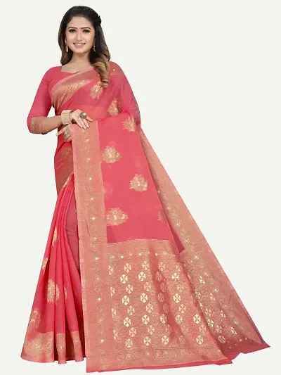 Fancy Silk Saree with Blouse Piece for Women