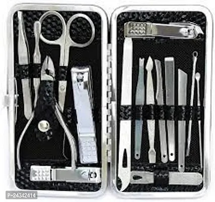 Manicure Set Nail Clippers Pedicure Kit -16 Pieces Stainless Steel-thumb0