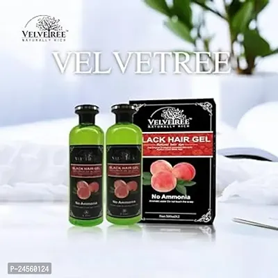 Velvetree Black Hair Gel Hair Color Natural Hair Color Dye for Black