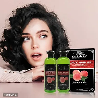 Velvetree Black Hair Gel Hair Color Natural Hair Color