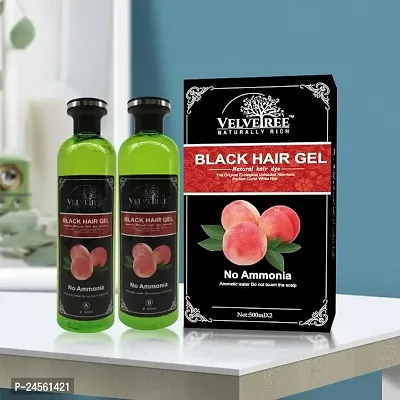 Velvetree Black Hair Gel Natural Ammonia Free Color Dye