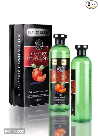 Fruit Vinegar Gel Hair Color, Natural Black Color Dye for Hair Care