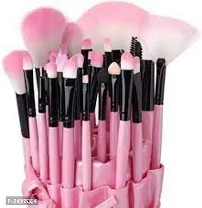 24 Piece Makeup Brush Set PInk