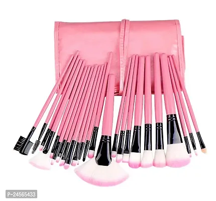 24 Pcs Makeup  Pink  Brush Sets-thumb0