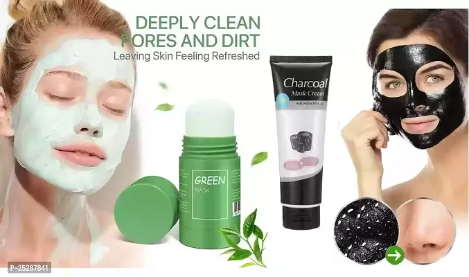 Green Tea Purifying Clay Stick Mask  Anti blackhead remover charcoal face mask-thumb0