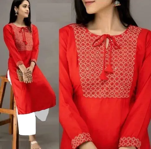 TBF-NEW FANCY KURTI REYON