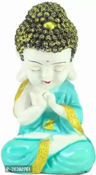 Beautiful Lord Meditating Position Monk Statue For Good Luck Decorative Showpiece