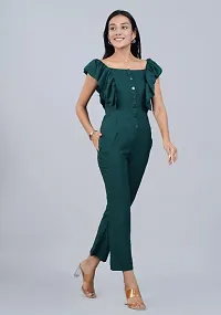 Women Solid Jumpsuit With Pocket-thumb4