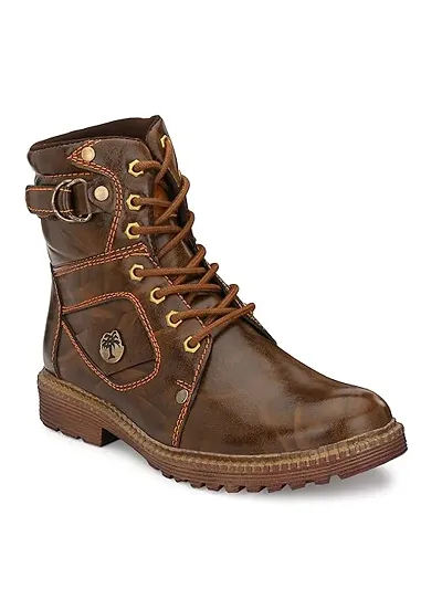 Stylish Synthetic Boots For Men