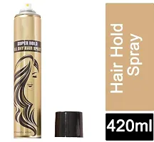 Super Hold All Day Hair Spray Set  Keep Hair Spray - Ultra Hard 420ml | Quick Drying, Long Lasting Hold, Natural Shine,  Easy Wash Off | Hair Spray For Salon Like Finish-thumb3