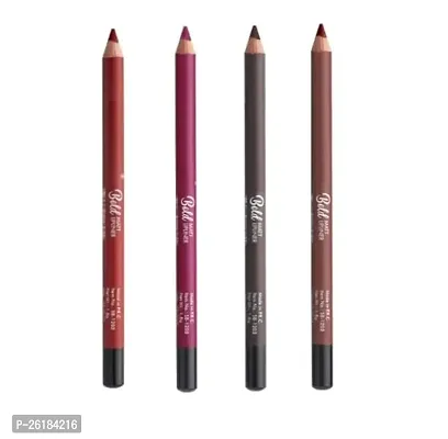 Lip Liner Set of 4 | One Swipe Long Lasting  Travel friendly Lip Pencil | Multicolor