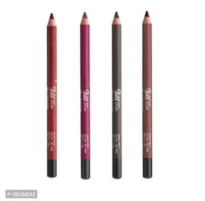 2-in-1 Lip Liner  Lip Filler | Waterproof Lip Liner  Lip Filler | Smudge-Proof Lip Filler | Lip Pencil | PackOf4-thumb0