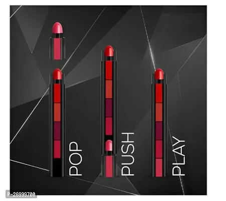 Matte Shades 5 in 1 Lipstick 3.8g (RED Edition  Nude Edition)-thumb2