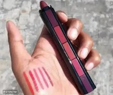 5-in-1 Lipstick 7.5gm| Five Shades In One| Long Lasting, Matte Finish| Non Drying-thumb0