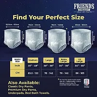 Friends Overnight Adult Diapers Pants Style - 30 Count (M-L) with odour lock and Anti-Bacterial Absorbent Core- Waist Size 25-48 inch ; 63.5-122cm-thumb3