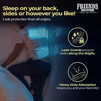 Friends Overnight Adult Diapers Pants Style - 30 Count (M-L) with odour lock and Anti-Bacterial Absorbent Core- Waist Size 25-48 inch ; 63.5-122cm-thumb2