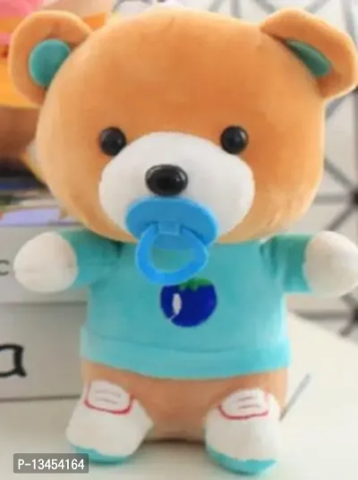 Tarakid Teddy Bear With Nipple Soft Toys(pack of 1) - 30 cm  (Mulicolor)-thumb0