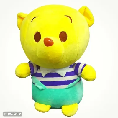 Tarakid soft toy cute teddy bear - 28 cm  (Yellow, Green)