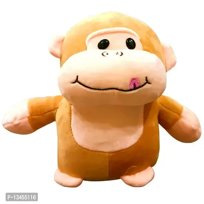 Tarakid soft toy cute gorilla best for boys,girls,toddlers,kids - 25 cm  (light brown)-thumb0