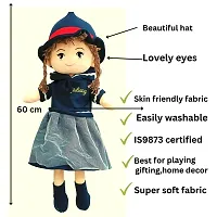 Tarakid Blue Doll Girl Soft Toys - 65 cm  (Blue)-thumb1