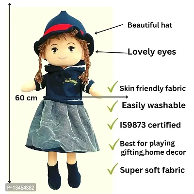 Tarakid Blue Doll Girl Soft Toys - 65 cm  (Blue)-thumb2