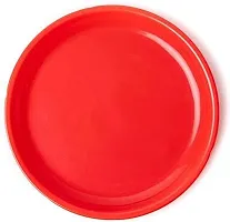 INDIAN**BPA Free Square Plates for Dinner Lunch Breakfast, Food Grade, Reusable, Full meals Thali (Plastic, 12 Inches, Set of 6 , Dishwasher Safe, Microwave Safe)-thumb2