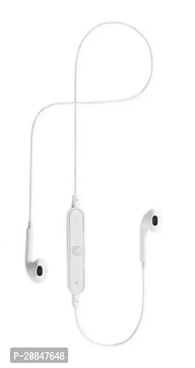 Stylish White In-ear Bluetooth Wireless Headphones With Microphone