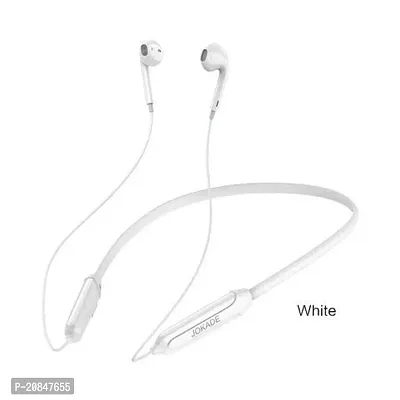 Stylish White In-ear Bluetooth Wireless Headphones With Microphone