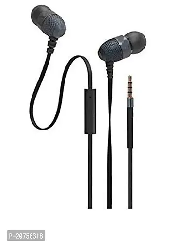 Stylish Black On-ear and Over-ear Wired - 3.5 MM Single Pin Headsets With Microphone-thumb0