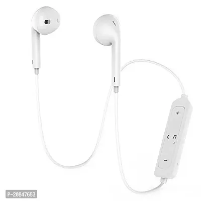 Stylish White In-ear Bluetooth Wireless Headphones With Microphone