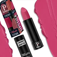 PERPAA? Creamy Matte Bullet Lipstick Long Lasting Lightweight Lipstick One Swipe Smooth Finish with Waterproof  Smudgepoof Formula (Pink Treat,Adorable Nude,Chocolate Brown,RoseBerry)-thumb3