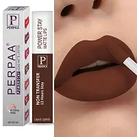 PERPAA? Powerstay Matte Liquid Lipstick Makeup, Long-Lasting Non Tranfer Smudgeproof  Waterproof Lipstick Combo of 3 colors 5 ml each (Grep Wine,Dark Pink  Brown)-thumb2